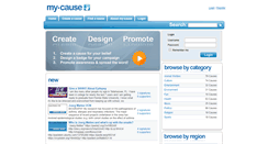 Desktop Screenshot of my-cause.com